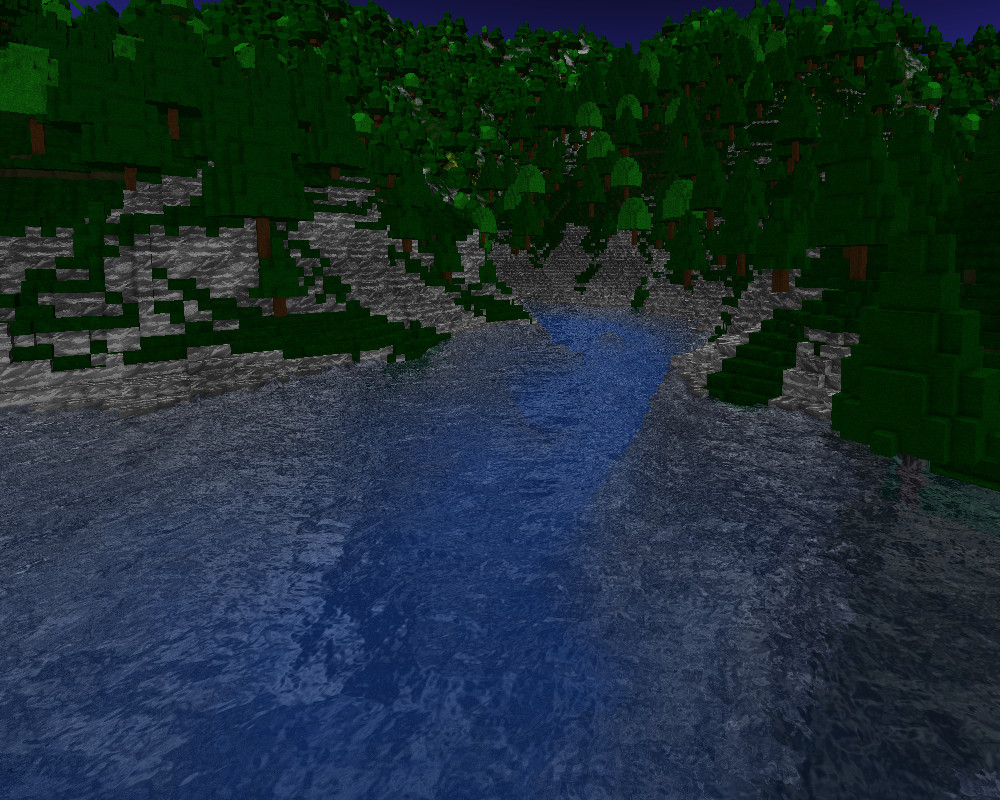 Mountain lake, note water refraction